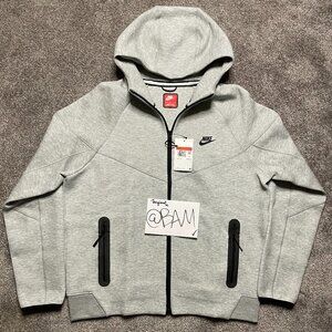Dark Grey/Black - Nike Sportswear Tech Fleece Windrunner Full-Zip Hoodie